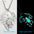 **Luminous Spider Necklace - Glow-in-the-Dark Halloween Jewelry**