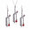 3-Piece Halloween Skeleton Earrings and Necklace Set - Creative Retro Jewelry