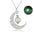 Moon Luminous Pendant Necklace - Natural Glowing Stone for Women