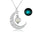 Moon Luminous Pendant Necklace - Natural Glowing Stone for Women