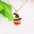 Oil Drop Pumpkin Cat Necklace - Halloween Pendant Jewelry