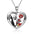 Rhinestone Skull Heart Necklace - Halloween Couple Jewelry